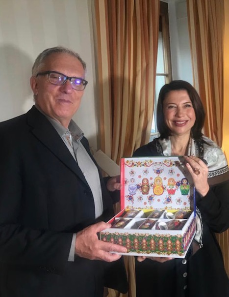 Ольга с Ги Меттаном