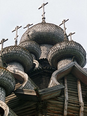 Карелия. Преображенская церковь. Остров Кижи.	Фото Бориса Кавашкина